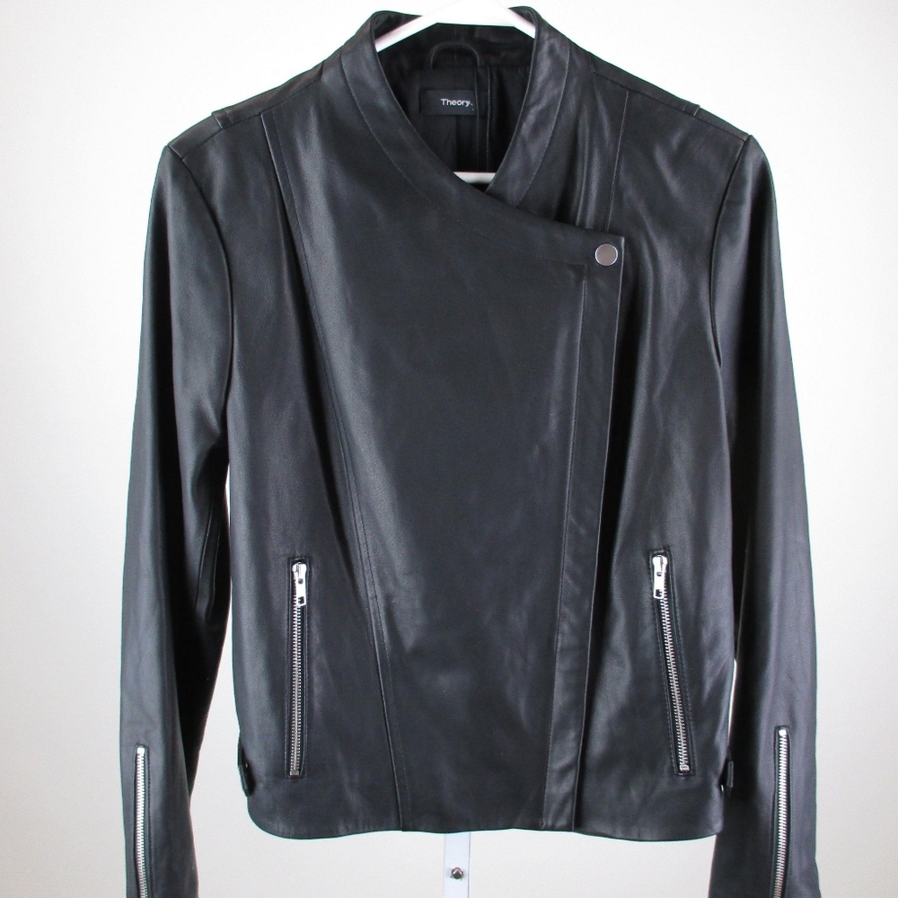 New with tags theory leather jacket